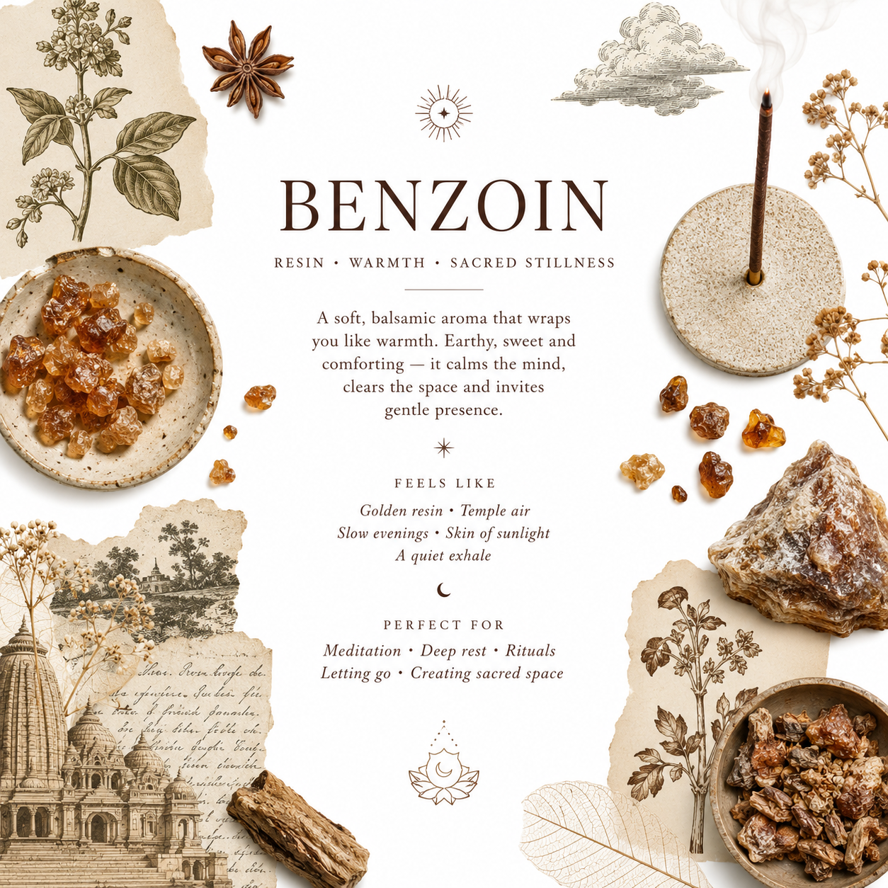 Benzoin Handcrafted Incense
