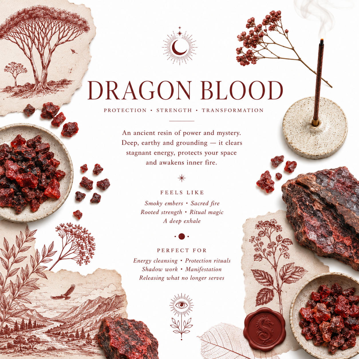 Dragon Blood Handcrafted Incense