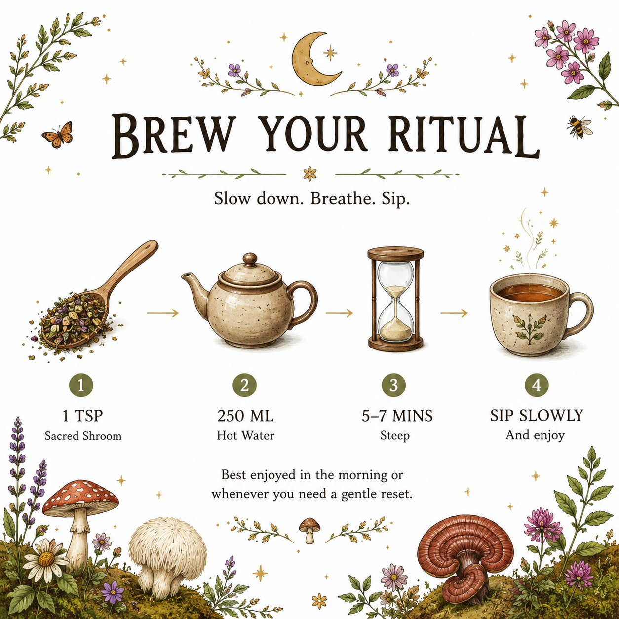 Sacred Shroom - Adaptogenic Mushroom Tea