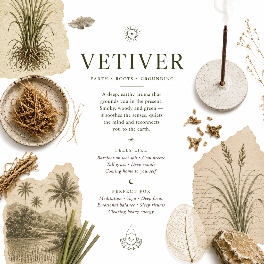 Vetiver Handcrafted Incense